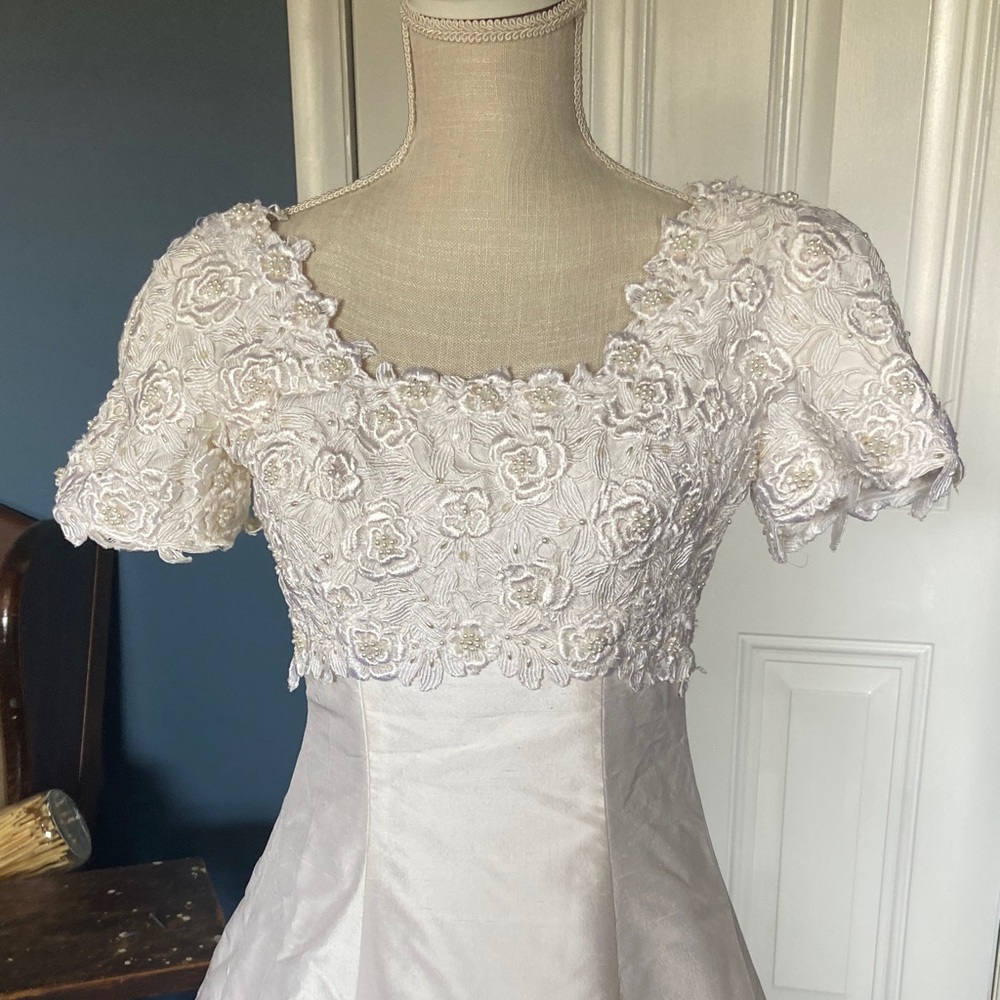 Mori Lee Ivory Lace Appliqué Wedding Dress Bodice